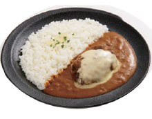 チーズハンバーグカレー